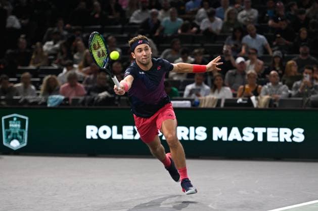 Casper Ruud ( NOR ) during the Rolex Paris Masters at Accor Hotel Arena on October 29, 2024 in Paris, France. (Photo by Federico Pestellini Panoramic ) TENNIS : Rolex Paris Masters - Paris - 29 10 2024 FedericoPestellini Panoramic 