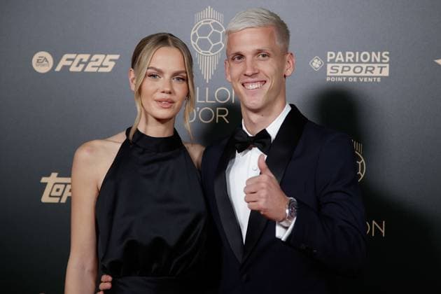 Paris am 28.Oktober 2024 68. Ballon d Or im Theatre Du Chatelet in Paris PARIS, FRANKREICH v.,li., Laura Abla, Dani Olmo *** Paris on October 28, 2024 68 Ballon d Or at the Theatre Du Chatelet in Paris PARIS, FRANCE v ,li , Laura Abla, Dani Olmo Copyright: HMBxMedia AntonioxBorga