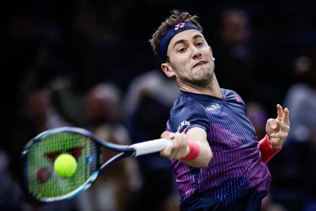 October 29, 2024, Paris, France, France: Casper RUUD of Norway during the second day of the Rolex Paris Masters 1000 tennis tournament at Accor Arena on October 29, 2024 in Paris, France. Paris France - ZUMAm308 20241029_zsp_m308_084 Copyright: xMatthieuxMirvillex