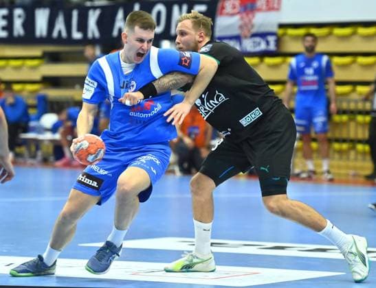 Zagreb, Croatia, 291024. Player Matej Nantl at the EHF European League handball match, MRK Sesvete - HCB Karvina. Photo: Ronald Gorsic CROPIX Copyright: xxRonaldxGorsicx xCROPIXx sesvete_karvina15-291024