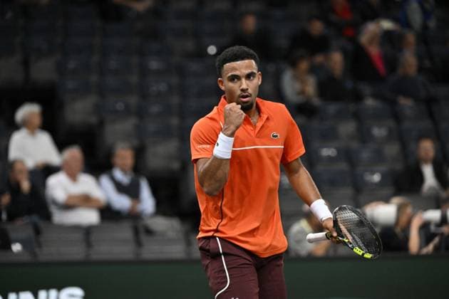 Tennis : Rolex Paris Masters 2024 - Arthur Fils - France Tennis : Rolex Paris Masters 2024 - Paris - 30 10 2024 ChrysleneCaillaud Panoramic 