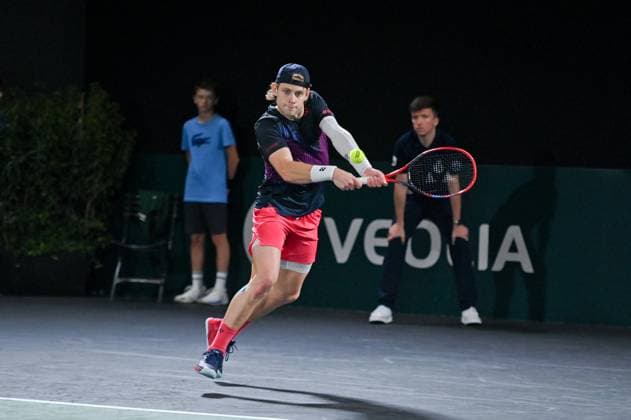 Rolex Paris Masters - Second Round Belgium tennis player, Zizou Bergs, during the second round of the Rolex Paris Masters in Bercy, Paris, France, on October 30, 2024. Photo by Tomas Stevens ABACAPRESS.COM Paris France  Copyright: xStevensxTomas ABACAx