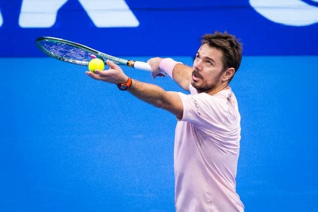 MARTERER - WAWRINKA Stanislas Wawrinka during first round Slovak open tennis match against Maximilian Marterer in Bratislava, Slovakia, October 30, 2024. PUBLICATION NOT IN SLOVAKIA Copyright: xx 080A3359