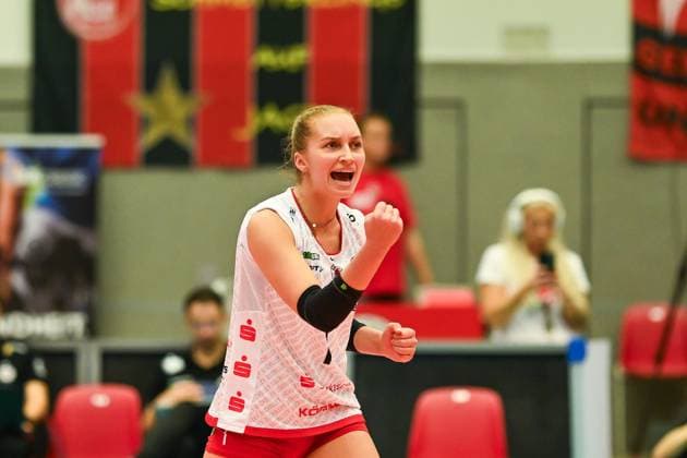 Patricia Nestler Dresdner SC, 1 Dresdner SC vs VfB Suhl Lotto Thueringen, 1 Volleyball Bundesliga Women, Season 2024 2025, 30 10 2024 Dresdner SC vs VfB Suhl Lotto Thueringen, 1 Volleyball Bundesliga Women, Season 2024 2025, 30 10 2024 Dresden Copyright: xEibner-Pressefoto PatrickxHoepnex EP_PHR