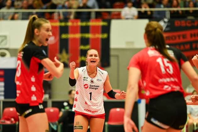 Patricia Nestler Dresdner SC, 1 Dresdner SC vs VfB Suhl Lotto Thueringen, 1 Volleyball Bundesliga Women, Season 2024 2025, 30 10 2024 Dresdner SC vs VfB Suhl Lotto Thueringen, 1 Volleyball Bundesliga Women, Season 2024 2025, 30 10 2024 Dresden Copyright: xEibner-Pressefoto PatrickxHoepnex EP_PHR