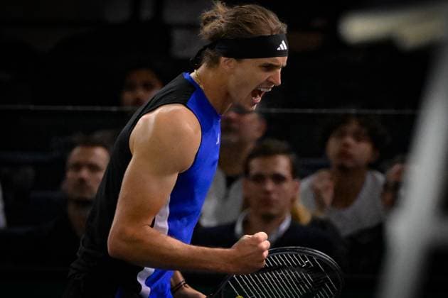 Tennis : Rolex Paris Masters 2024 - Alexander Zverev - Allemagne Tennis : Rolex Paris Masters 2024 - Paris - 30 10 2024 ChrysleneCaillaud Panoramic 