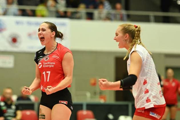 Lorena Lorber Fijok Dresdner SC, 17 Dresdner SC vs VfB Suhl Lotto Thueringen, 1 Volleyball Bundesliga Women, Season 2024 2025, 30 10 2024 Dresdner SC vs VfB Suhl Lotto Thueringen, 1 Volleyball Bundesliga Women, Season 2024 2025, 30 10 2024 Dresden Copyright: xEibner-Pressefoto PatrickxHoepnex EP_PHR
