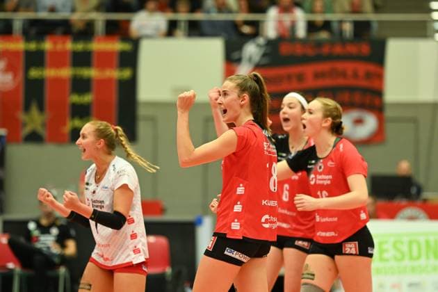 Sarah Straube Dresdner SC, 18 Dresdner SC vs VfB Suhl Lotto Thueringen, 1 Volleyball Bundesliga Women, Season 2024 2025, 30 10 2024 Dresdner SC vs VfB Suhl Lotto Thueringen, 1 Volleyball Bundesliga Women, Season 2024 2025, 30 10 2024 Dresden Copyright: xEibner-Pressefoto PatrickxHoepnex EP_PHR