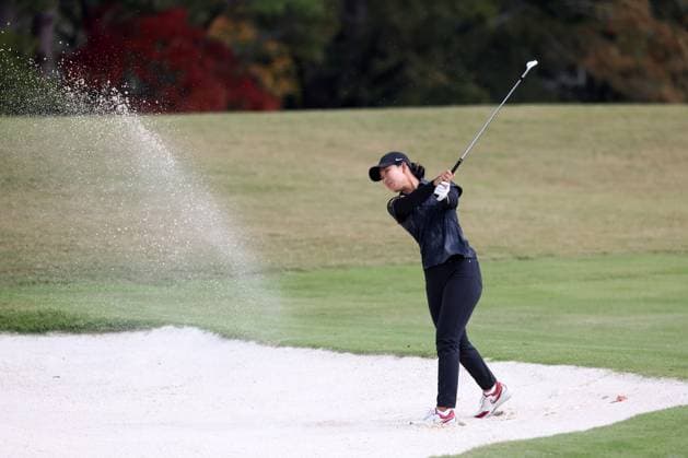 ATLANTA, GA - OCTOBER 30: Southern California Trojans Xin (Cindy) Kou during day two of the 2024 East Lake Cup on October 30, 2024 at East Lake Golf Club in Atlanta, Georgia. (Photo by Michael Wade Icon Sportswire) GOLF: OCT 30 East Lake Cup EDITORIAL USE ONLY Icon24103027