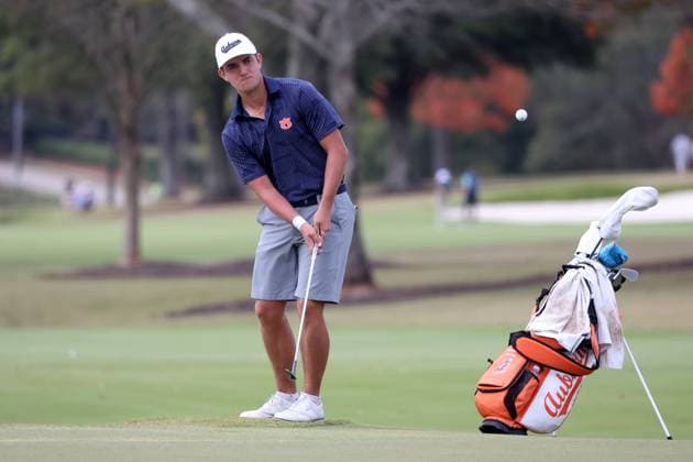 ATLANTA, GA - OCTOBER 30: Auburn Tigers Brendan Valdes during day two of the 2024 East Lake Cup on October 30, 2024 at East Lake Golf Club in Atlanta, Georgia. (Photo by Michael Wade Icon Sportswire) GOLF: OCT 30 East Lake Cup EDITORIAL USE ONLY Icon24103030