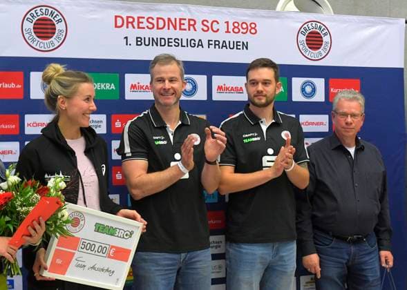 30 10 2024, Team Aufschlag, Honoring the sitting volleyball players of the DSC, Volleyball, 1 Bundesliga, Dresdner SC VfB Suhl, c Dresden