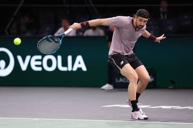ROLEX PARIS MASTERS TENNIS 2024 Thierry Larret Maxppp. Tennis. Rolex Paris Masters. Accorhotels Arena, Paris (75), Le 31 Octobre 2024. Jordan THOMPSON (AUS) vs Adrian MANNARINO (FRA); Paris (75) ACCORHOTELS ARENA ILE DE FRANCE FRANCE  Copyright: xMAXPPPxThierryxLarretx TL_20241031_9013 0777248388st