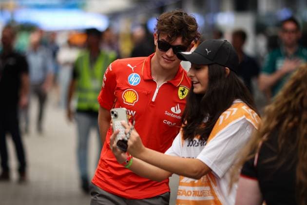 BEARMAN Oliver (gbr), Scuderia Ferrari SF-24, portrait during the Formula 1 Grande Premio de Sao Paulo 2024, 21th round of the 2024 Formula One World Championship, WM, Weltmeisterschaft from November 1 to 3, 2024 on the Interlagos Circuit, in Sao Paulo, Brazil - F1 - SAO PAULO GRAND PRIX 2024 DPPI Panoramic  241031_R21_BRASILE_DP_XB3_1119_1