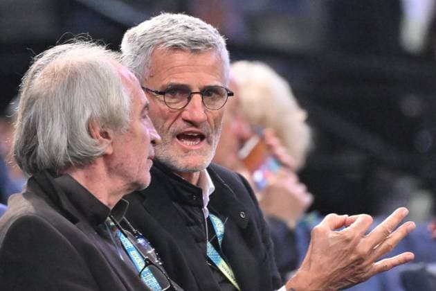 Tennis : Rolex Paris Masters 2024 - Gilles Moretton - President de la FFT- France Tennis : Rolex Paris Masters 2024 - Paris - 30 10 2024 ChrysleneCaillaud Panoramic 