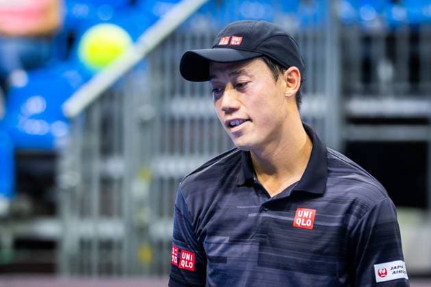 NISHIKORI - KLEIN Kei Nishikori in second round ATP, Tennis Herren Challenger Slovak open tennis match against Lukas Klein in Bratislava, Slovakia, October 31, 2024. PUBLICATION NOT IN SLOVAKIA Copyright: xx 080A4657-Enhanced-NR