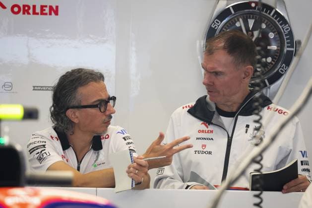 MEKIES Laurent (fra), Team Principal of Visa Cash App RB F1 Team, PERMANE Alan (gbr) Racing Director of Visa Cash App RB F1 Team, portrait during the Formula 1 Grande Premio de Sao Paulo 2024, 21th round of the 2024 Formula One World Championship, WM, Weltmeisterschaft from November 1 to 3, 2024 on the Interlagos Circuit, in Sao Paulo, Brazil - F1 - SAO PAULO GRAND PRIX 2024 DPPI Panoramic  241031_R21_BRASILE_DP_AV6_6341