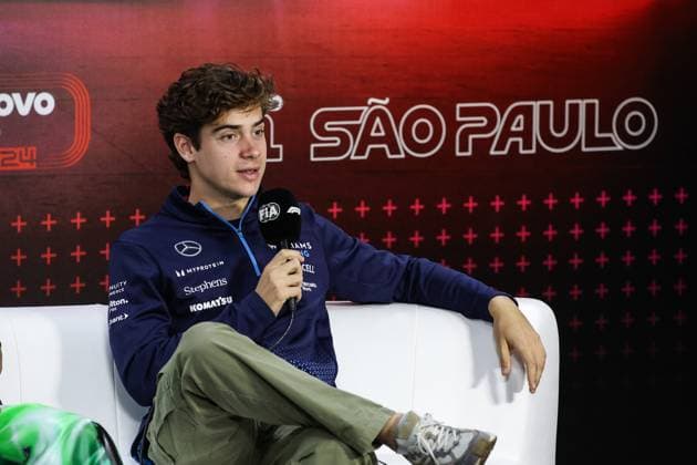 COLAPINTO Franco (arg), Williams Racing FW46, portrait press conference, PK, Pressekonferenz during the Formula 1 Grande Premio de Sao Paulo 2024, 21th round of the 2024 Formula One World Championship, WM, Weltmeisterschaft from November 1 to 3, 2024 on the Interlagos Circuit, in Sao Paulo, Brazil - F1 - SAO PAULO GRAND PRIX 2024 DPPI Panoramic 241031_R21_BRASILE_DP_XB3_1336