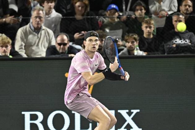 Tennis : Rolex Paris Masters 2024 - Jack Draper - Angleterre Tennis : Rolex Paris Masters 2024 - Paris - 30 10 2024 ChrysleneCaillaud Panoramic 