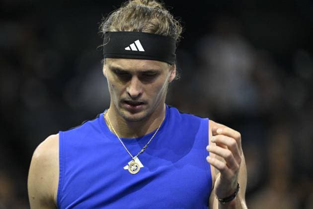 Tennis : Rolex Paris Masters 2024 - Alexander Zverev - Allemagne Tennis : Rolex Paris Masters 2024 - Paris - 30 10 2024 ChrysleneCaillaud Panoramic 