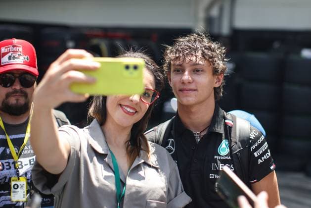 KIMI ANTONELLI Andrea (ita), Junior Driver of Mercedes AMG F1 Team, portrait during the Formula 1 Grande Premio de Sao Paulo 2024, 21th round of the 2024 Formula One World Championship, WM, Weltmeisterschaft from November 1 to 3, 2024 on the Interlagos Circuit, in Sao Paulo, Brazil - F1 - SAO PAULO GRAND PRIX 2024 DPPI Panoramic  241031_R21_BRASILE_DP_XB5_9351