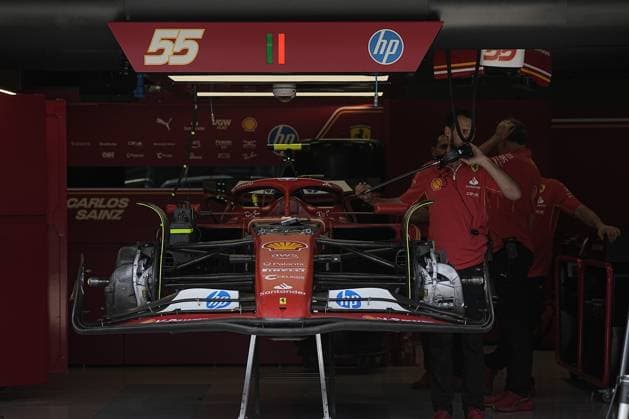 October 31, 2024, Sao Paulo, Sao Paulo, Brazil: Ferrari team make preparations ahead of the Grand Prix Sao Paulo of Formula 1 2024 at Interlagos autodrome in Sao Paulo, Brazil, on October, 31. The grand prix will be celebrated on Sunday, November 3. Sao Paulo Brazil - ZUMAl146 20241031_aaf_l146_020 Copyright: xPauloxLopesx
