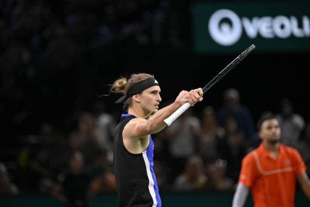 Tennis : Rolex Paris Masters 2024 - Alexander Zverev - Allemagne Tennis : Rolex Paris Masters 2024 - Paris - 30 10 2024 ChrysleneCaillaud Panoramic 