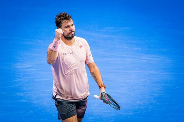 PRIZMIC - WAWRINKA Stanislas Wawrinka during second round ATP, Tennis Herren Challenger Slovak open tennis match against Dino Prizmic in Bratislava, Slovakia, October 31, 2024. PUBLICATION NOT IN SLOVAKIA Copyright: xx 080A5200-Enhanced-NR