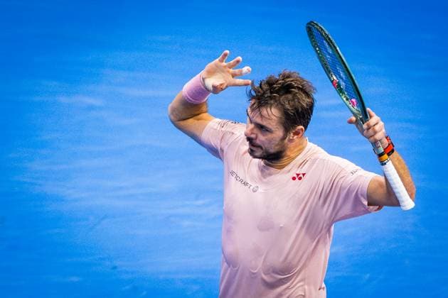 PRIZMIC - WAWRINKA Stanislas Wawrinka during second round ATP, Tennis Herren Challenger Slovak open tennis match against Dino Prizmic in Bratislava, Slovakia, October 31, 2024. PUBLICATION NOT IN SLOVAKIA Copyright: xx 080A5224-Enhanced-NR