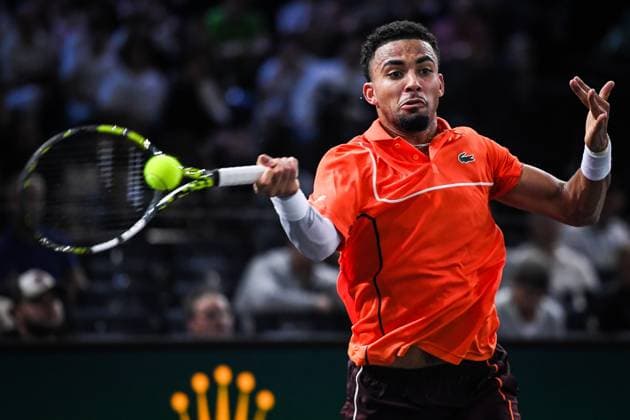 October 31, 2024, Paris, France, France: Arthur FILS of France during the fourth day of the Rolex Paris Masters 1000 tennis tournament at Accor Arena on October 31, 2024 in Paris, France. Paris France - ZUMAm308 20241031_zsp_m308_050 Copyright: xMatthieuxMirvillex