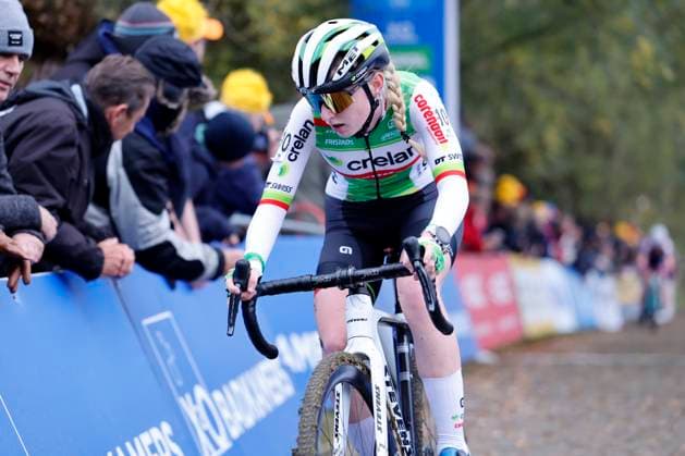 X2O Badkamers Trofee cyclocross - Koppenbergcross 2024 OUDENAARDE, BELGIUM - NOVEMBER 01 : Van Sinaey Xaydee (BEL) of Crelan - Corendon during the Koppenbergcross, the first leg of the women elite X2O Badkamers Trofee cyclocross series 2024-2025 in Oudenaarde, Belgium, 01 11 2024 Oudenaarde Belgium  Copyright: xJanxDexMeuleneirx