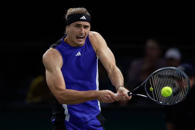 Tennis, ATP Tournament in Paris, Alexander Zverev - Stefanos Tsitsipas