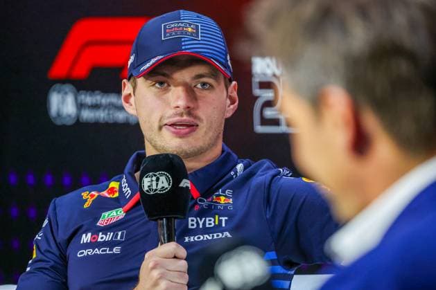 Max Verstappen (NED) - Oracle Red Bull Racing - Red Bull RB20 - Honda RBPT during the Thursday press conference, PK, Pressekonferenz of Formula 1 Lenovo Grande Premio de Sao Paulo 2024, scheduled to take place at Interlagos Circuit, San Paolo, Brasil, BRA Nov 1st-3rd, 2024  Copyright: xAlessioxDexMarco IPAxSportx xipax xx IPA_51166682 IPA_Agency_IPA51166682