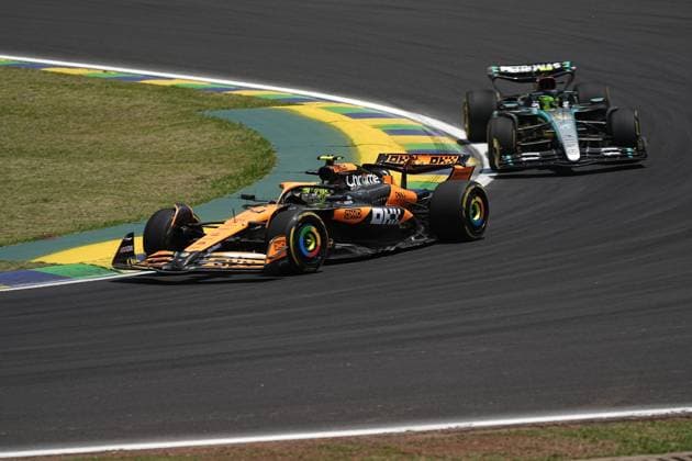 November 1, 2024, Sao Paulo, Sao Paulo, Brazil: LANDO NORRIS, of McLaren F1 Team, drives during the free practice section of the 2024 Formula One Grand Prix of Sao Paulo at Interlagos circuit, on November 1. The grand prix will be celebrated next Sunday, November 3. Sao Paulo Brazil - ZUMAl146 20241101_aaf_l146_017 Copyright: xPauloxLopesx