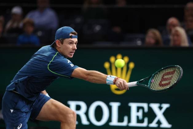 ROLEX PARIS MASTERS TENNIS 2024 Thierry Larret Maxppp. Tennis. Rolex Paris Masters. Accorhotels Arena, Paris (75), Le 1er Novembre 2024. Quart de finale : Holger RUNE (DEN) vs Alex DE MINAUR (AUS); Paris (75) ACCORHOTELS ARENA ILE DE FRANCE FRANCE  Copyright: xMAXPPPxThierryxLarretx TL_20241101_8306 0777579018st