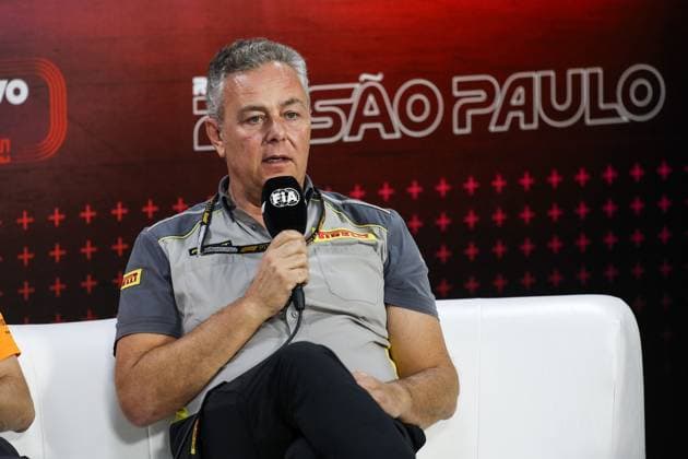 ISOLA Mario (ita), Motorsport Racing Manager of Pirelli, portrait press conference, PK, Pressekonferenz during the Formula 1 Grande Premio de Sao Paulo 2024, 21th round of the 2024 Formula One World Championship, WM, Weltmeisterschaft from November 1 to 3, 2024 on the Interlagos Circuit, in Sao Paulo, Brazil - F1 - SAO PAULO GRAND PRIX 2024 DPPI Panoramic 241101_R21_BRASILE_DP_XB3_1301