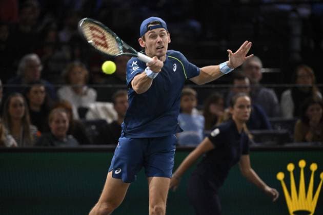 Tennis : Rolex Paris Masters 2024 - Alex De Minaur - Australie Tennis : Rolex Paris Masters 2024 - Paris - 01 11 2024 ChrysleneCaillaud Panoramic 