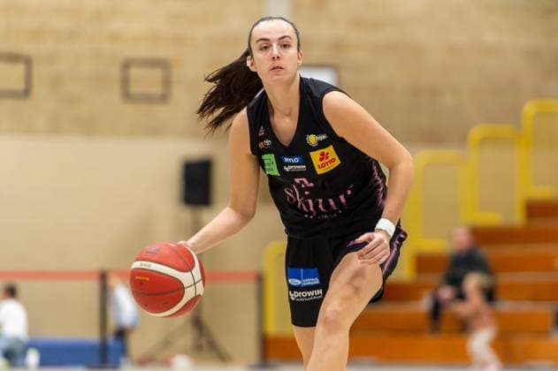 Camille Hillotte Saarlouis Royals,No 03 DEU, Leverkusen, 01 11 2024 Basketball, Toyota 1 Womens Basketball Bundesliga, Season 2024 2025, 6 Matchday, Wings Leverkusen Saarlouis Royals Werner Heisenberg Halle NRW Germany