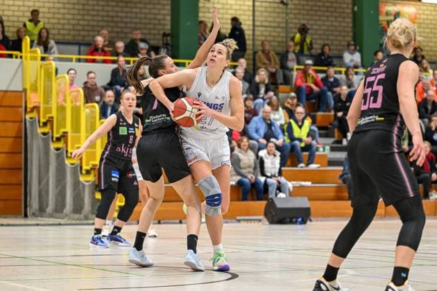 1 Womens Basketball Bundesliga Orthomol WINGS Leverkusen vs Saarlouis Royals, 01 11 2024 Lisa Koop Orthomol WINGS Leverkusen 27 , 1 Womens Basketball Bundesliga Orthomol WINGS Leverkusen vs Saarlouis Royals on 01 11 2024 at the Sporthalle Werner Heisenberg Gymnasium in Opladen Nordrhein Westfalen Copyright: xBEAUTIFULxSPORTS Mueller-Laschetx