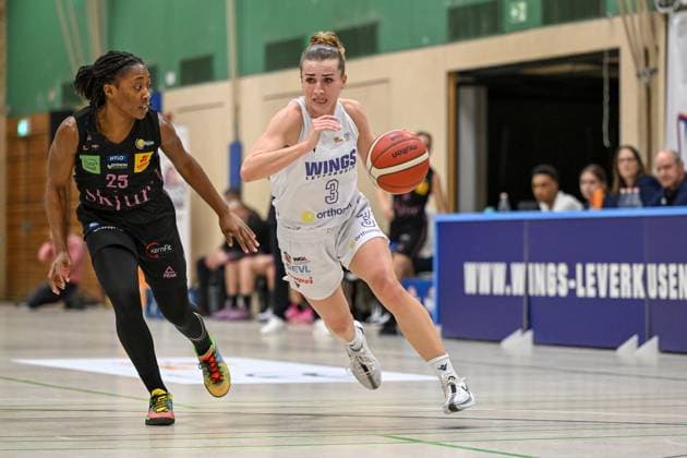 1 Womens Basketball Bundesliga Orthomol WINGS Leverkusen vs Saarlouis Royals, 01 11 2024 Nicole Scales Orthomol WINGS Leverkusen 3 , 1 Womens Basketball Bundesliga Orthomol WINGS Leverkusen vs Saarlouis Royals on 01 11 2024 at the Sporthalle Werner Heisenberg Gymnasium in Opladen Nordrhein Westfalen Copyright: xBEAUTIFULxSPORTS Mueller-Laschetx