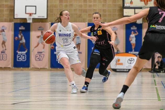 1 Womens Basketball Bundesliga Orthomol WINGS Leverkusen vs Saarlouis Royals, 01 11 2024 Greta Kröger Orthomol WINGS Leverkusen 13 , 1 Womens Basketball Bundesliga Orthomol WINGS Leverkusen vs Saarlouis Royals on 01 11 2024 at the Sporthalle Werner Heisenberg Gymnasium in Opladen Nordrhein Westfalen Copyright: xBEAUTIFULxSPORTS Mueller-Laschetx