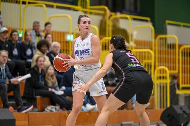 1 Womens Basketball Bundesliga Orthomol WINGS Leverkusen vs Saarlouis Royals, 01 11 2024 Nicole Scales Orthomol WINGS Leverkusen 3 , 1 Womens Basketball Bundesliga Orthomol WINGS Leverkusen vs Saarlouis Royals on 01 11 2024 at the Sporthalle Werner Heisenberg Gymnasium in Opladen Nordrhein Westfalen Copyright: xBEAUTIFULxSPORTS Mueller-Laschetx