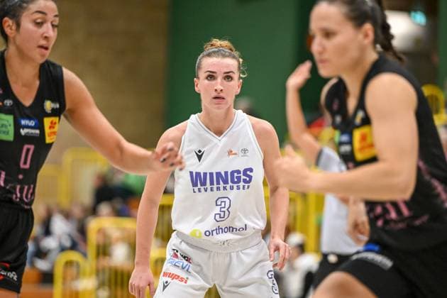 1 Womens Basketball Bundesliga Orthomol WINGS Leverkusen vs Saarlouis Royals, 01 11 2024 Nicole Scales Orthomol WINGS Leverkusen 3 , 1 Womens Basketball Bundesliga Orthomol WINGS Leverkusen vs Saarlouis Royals on 01 11 2024 at the Sporthalle Werner Heisenberg Gymnasium in Opladen Nordrhein Westfalen Copyright: xBEAUTIFULxSPORTS Mueller-Laschetx