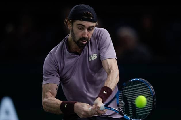 ROLEX PARIS MASTERS TENNIS 2024 Paris, 01 11 2024 Tennis Rolex Paris Masters 2024, Jordan Thompson AUS Ugo Humbert FRA v l , Jordan Thompson AUS plays a backhand Copyright: AntonioxBorga