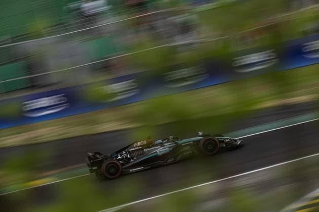 01 11 2024, Autodromo Jose Carlos Pace, Interlagos, FORMULA 1 LENOVO GRANDE PREMIO DE SAO PAULO 2024 , in the picture George Russell GBR , Mercedes AMG Petronas Formula One Team Photo by Hasan Bratic DeFodi Images not used in POL SRB CRO FRA GBR NED ITA USA Defodi 506 20241101 hbr 0087 Defodi-506 not used in POL SRB CRO FRA GBR NED ITA