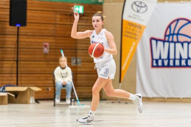 Game setup Nicole Scales Wings Leverkusen,No 03 DEU, Leverkusen, 01 11 2024 Basketball, Toyota 1 Womens Basketball Bundesliga, Season 2024 2025, 6 Matchday, Wings Leverkusen Saarlouis Royals Werner Heisenberg Halle NRW Germany