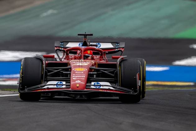 SAO PAULO, BRAZIL: Charles Leclerc, racing for the Ferrari team during the 2024 Formula 1 Sao Paulo Grand Prix at the Interlagos Circuit in Sao Paulo, Brazil