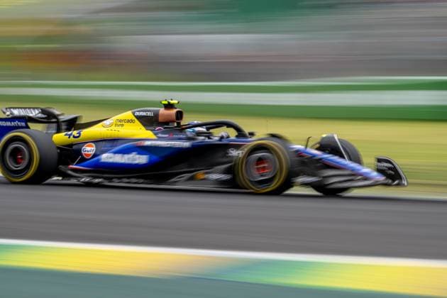 SAO PAULO, BRAZIL: Franco Colapinto, racing for the Williams Racing team during the 2024 Formula 1 Sao Paulo Grand Prix at the Interlagos Circuit in Sao Paulo, Brazil