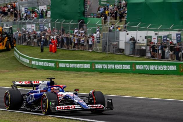 SAO PAULO, BRAZIL: Liam Lawson, racing for the Racing Bulls team during the 2024 Formula 1 Sao Paulo Grand Prix at the Interlagos Circuit in Sao Paulo, Brazil