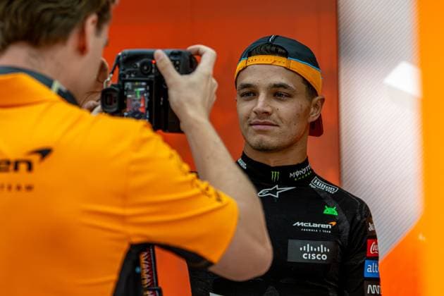 SAO PAULO, BRAZIL: Lando Norris, racing for the McLaren F1 team during the 2024 Formula 1 Sao Paulo Grand Prix at the Interlagos Circuit in Sao Paulo, Brazil