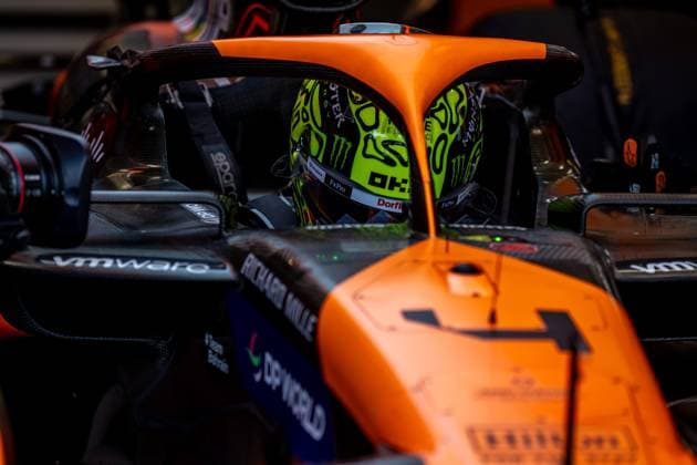 SAO PAULO, BRAZIL: Lando Norris, racing for the McLaren F1 team during the 2024 Formula 1 Sao Paulo Grand Prix at the Interlagos Circuit in Sao Paulo, Brazil